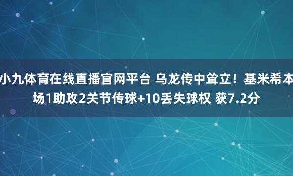 小九体育在线直播官网平台 乌龙传中耸立！基米希本场1助攻2关节传球+10丢失球权 获7.2分