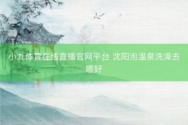 小九体育在线直播官网平台 沈阳泡温泉洗澡去哪好