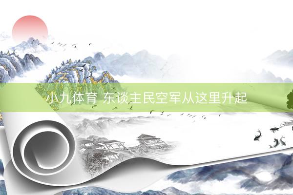 小九体育 东谈主民空军从这里升起